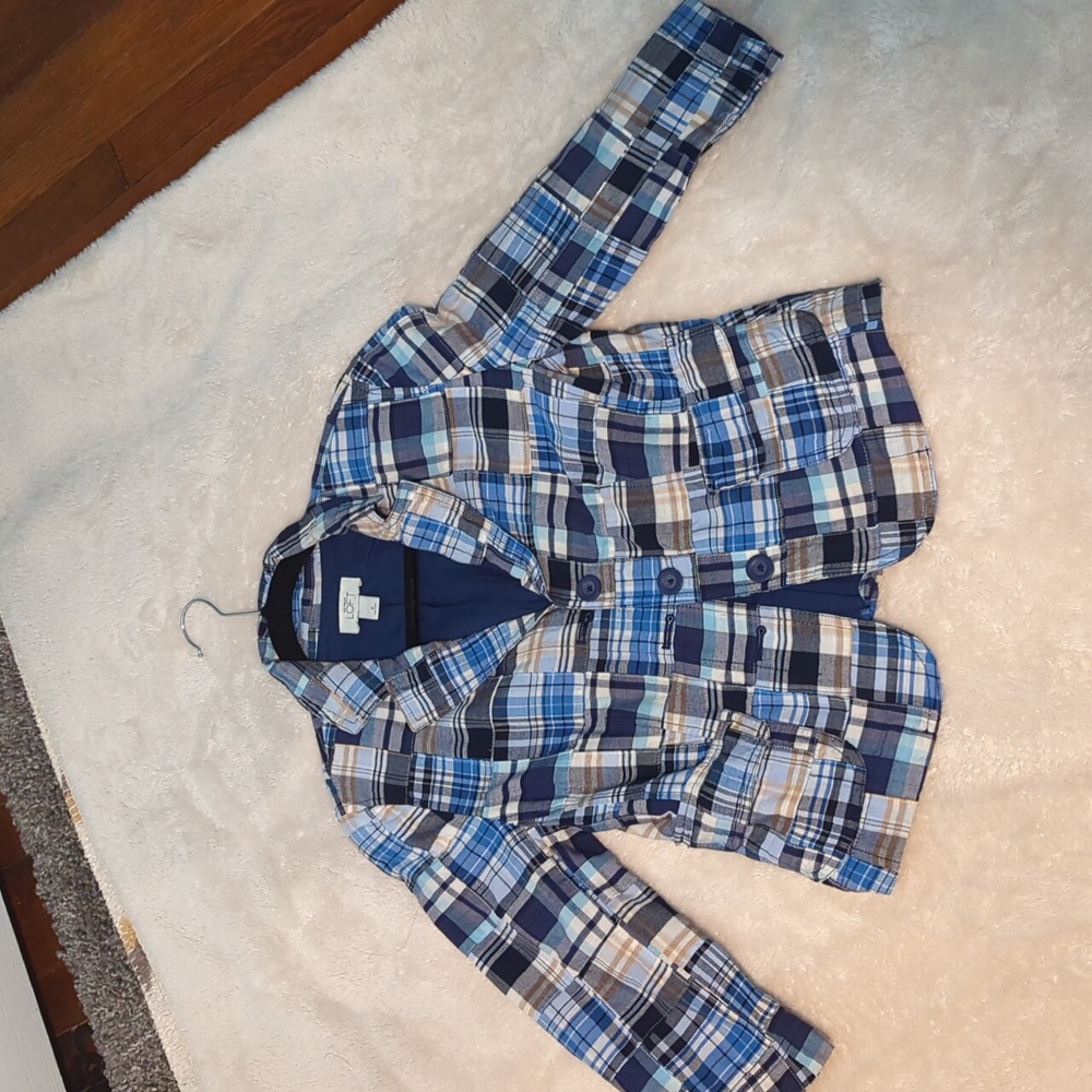 **Ann Taylor Loft Madras Patchwork Jacket Size 6 - image 2